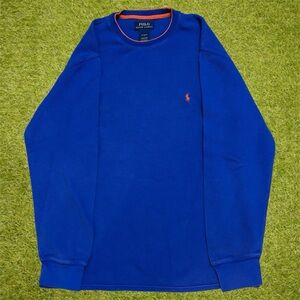 Polo Ralph Lauren blue & orange long sleeve shirt Size XL
